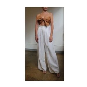 Nonchalant Fabi Wide Leg Pants White Medium NWT Modern